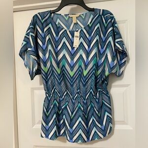 Women’s Banana Republic Dressy Shirt Blue/Green Medium